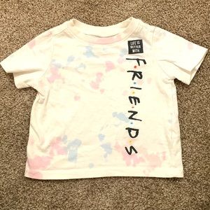Tie Dye Friends shirt. Old Navy 12-18m